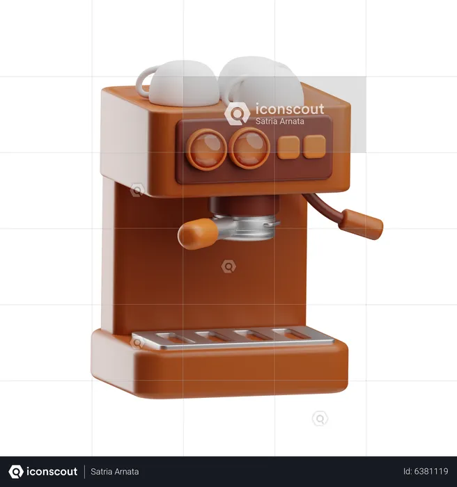 Máquina de café  3D Icon