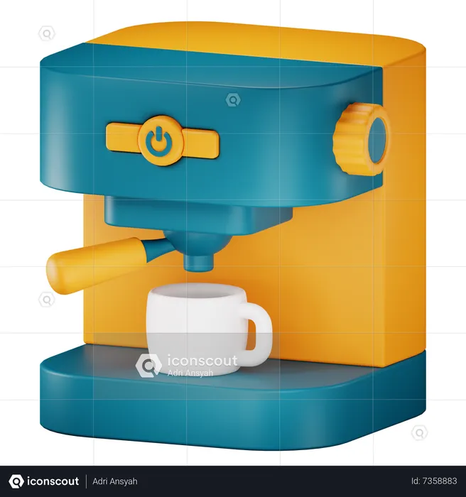 Máquina de café  3D Icon