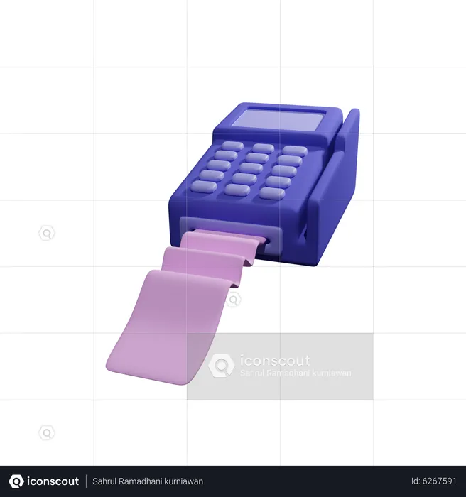 Máquina de cartão de crédito  3D Icon