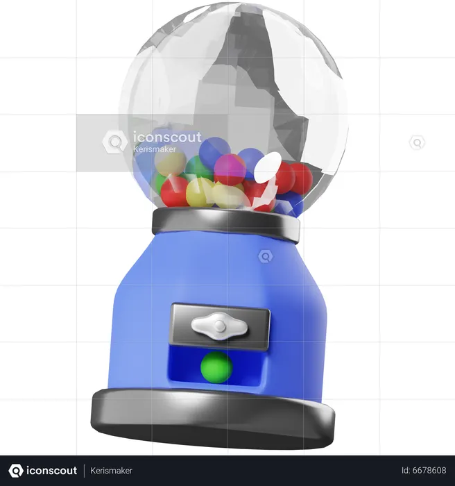 Máquina de chicletes  3D Icon