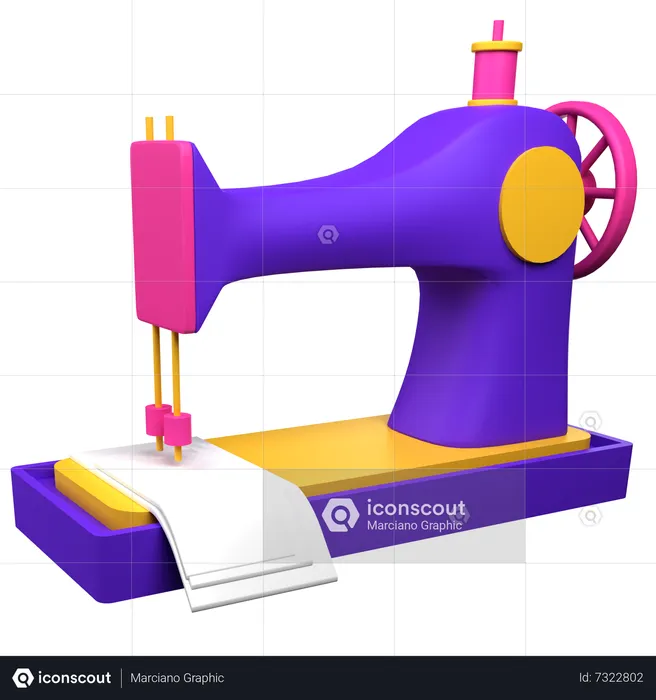 Máquina de costura  3D Icon