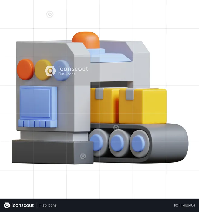Maquina de empacado  3D Icon