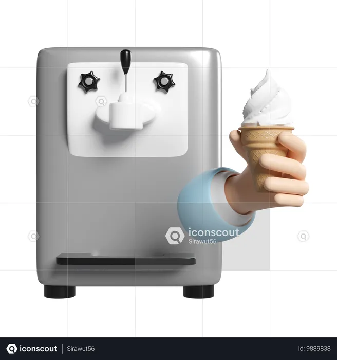 Maquina de helados  3D Icon