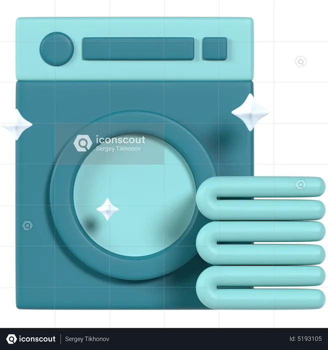 Maquina de lavar  3D Icon