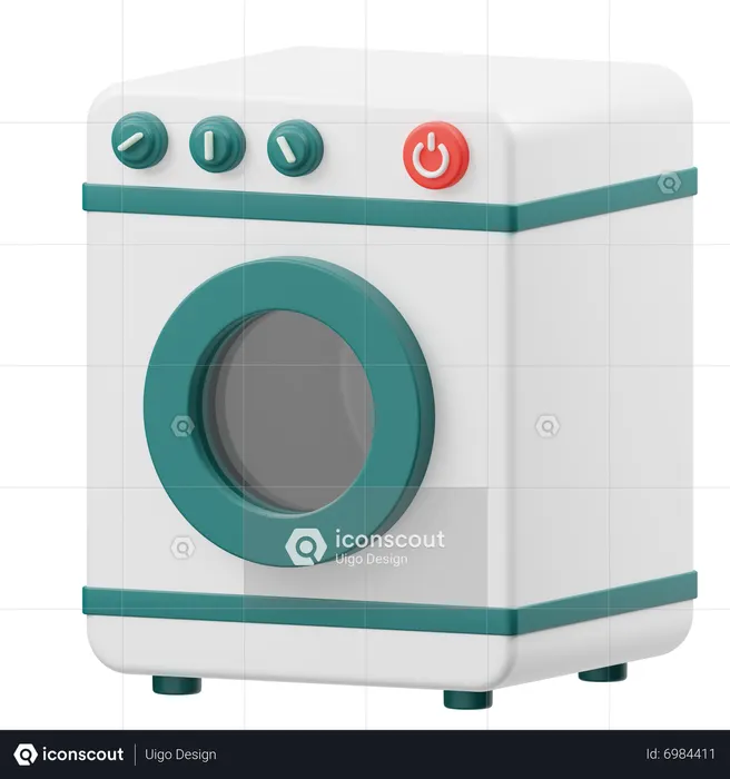 Máquina de lavar  3D Icon