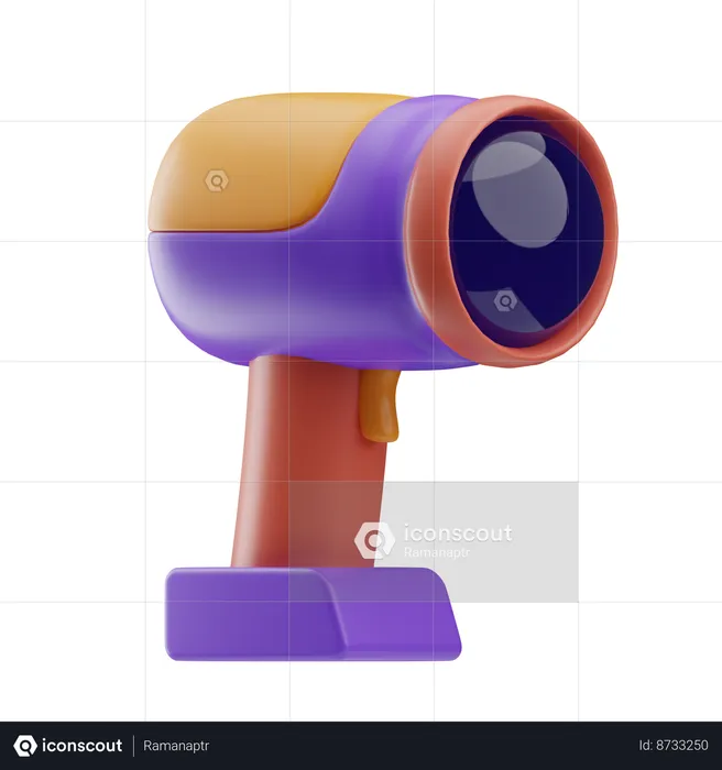 Máquina de scanner de código de barras  3D Icon