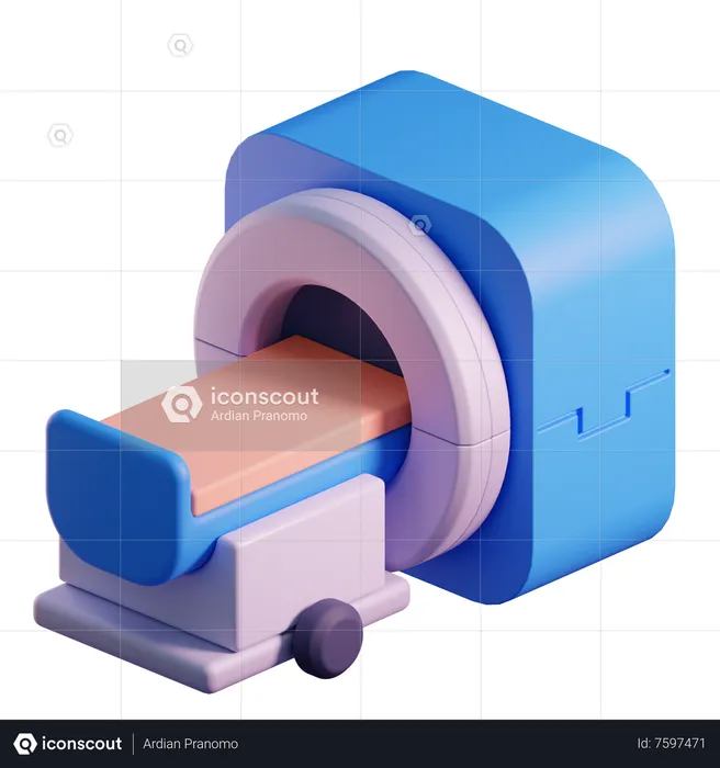 Máquina de resonancia magnética  3D Icon
