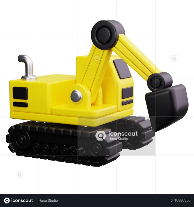 Maquina grua  3D Icon