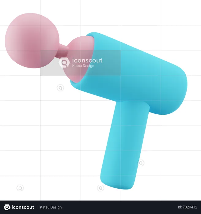 Máquina masajeadora de mano  3D Icon