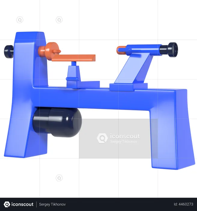 Máquina de talla de madera  3D Illustration