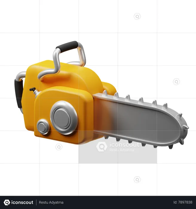 Máquina de motosserra  3D Icon