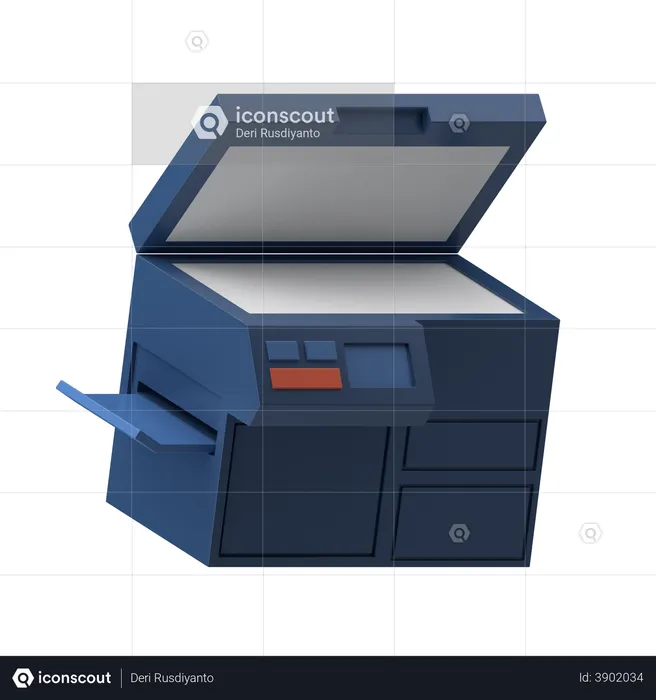 Maquina de Xerox  3D Illustration