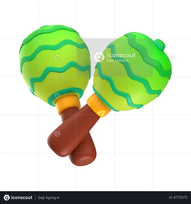 Maracas  3D Icon