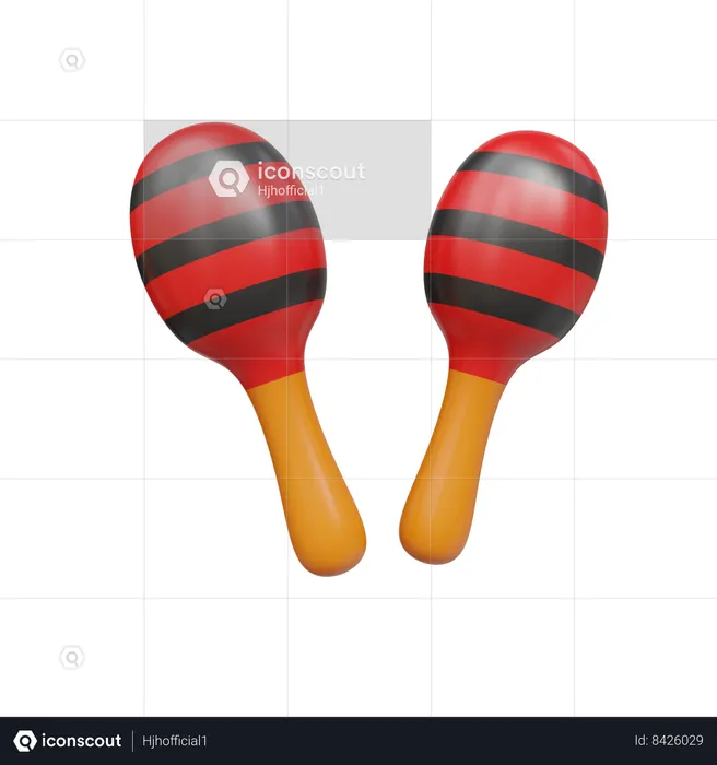 Maracas  3D Icon