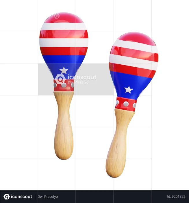 Maracas  3D Icon