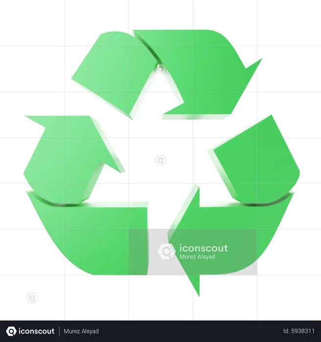 Marca de reciclaje  3D Icon