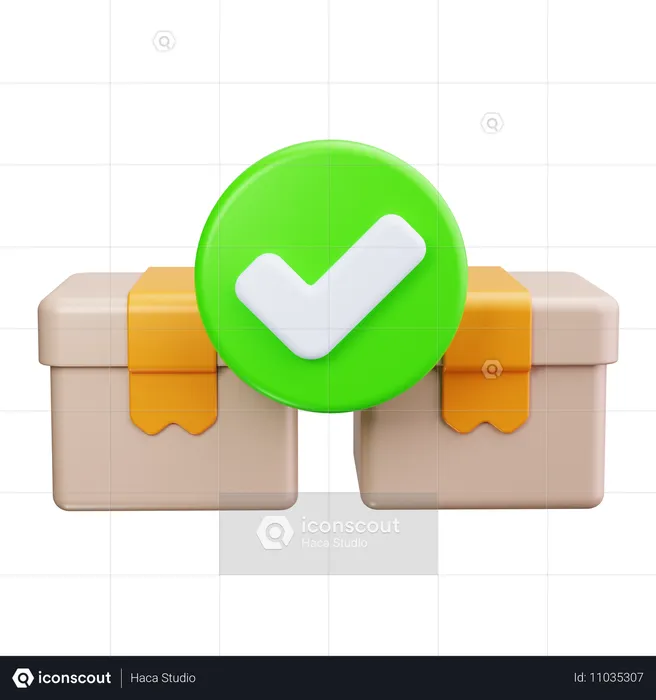 Marca de verificação  3D Icon