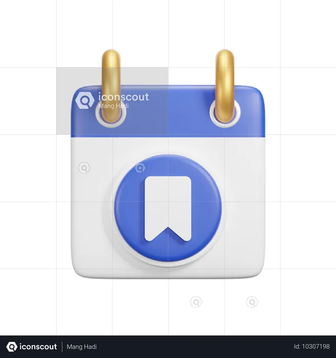 Calendário de favoritos  3D Icon