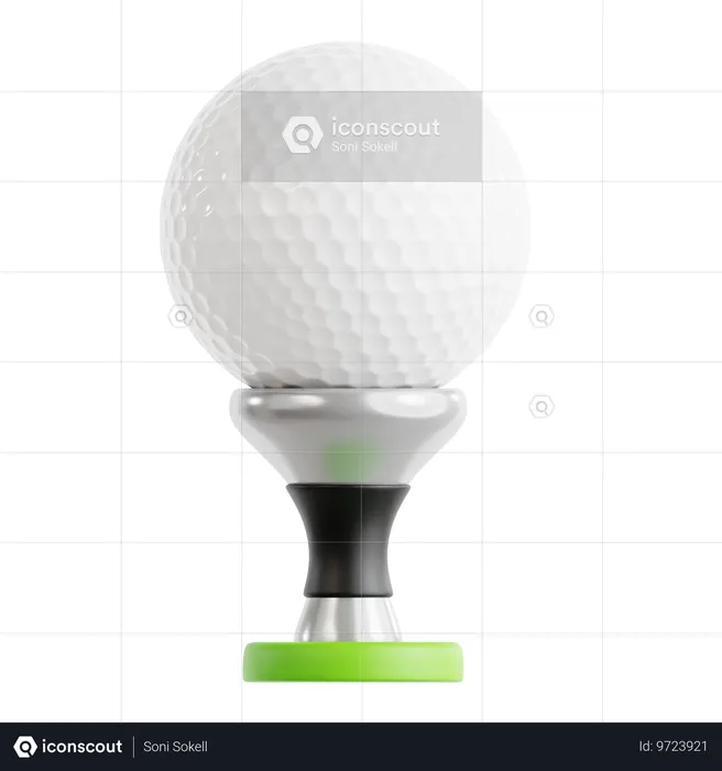 Marcador de bola de golfe  3D Icon