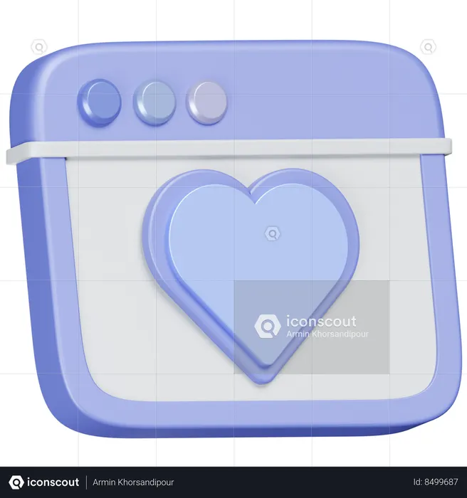 Página da web favorita  3D Icon