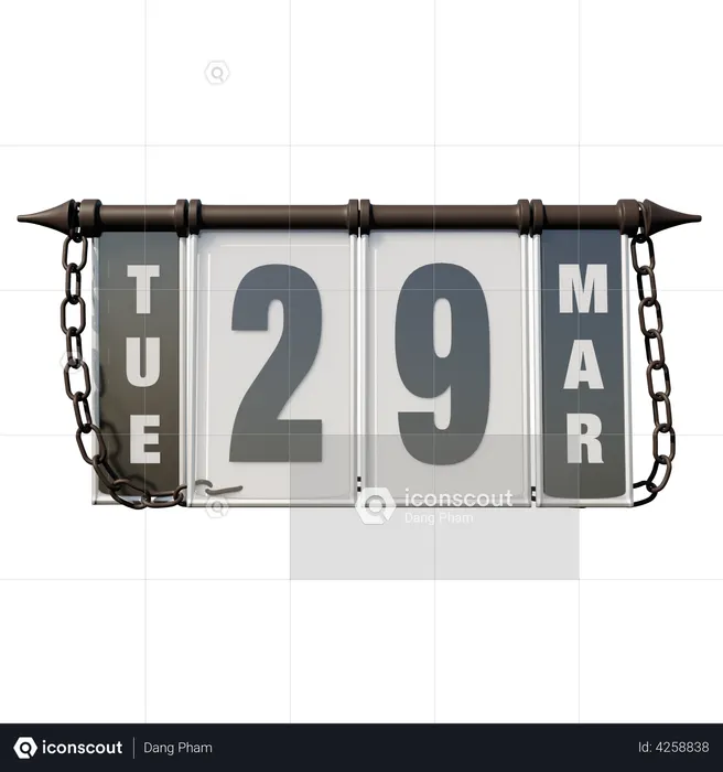 March 29, 2022 Tue  3D Illustration