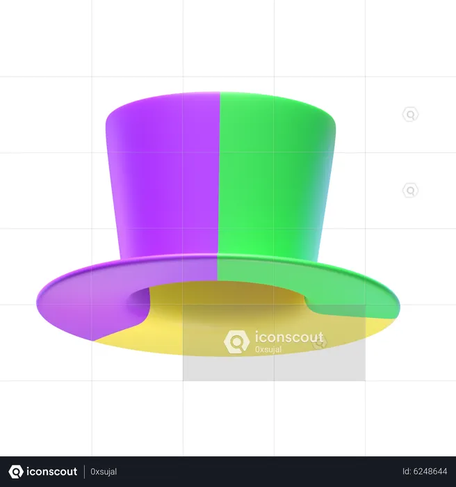 Mardi Gras Hat  3D Icon