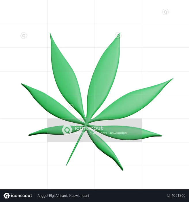 Marijuana  3D Illustration