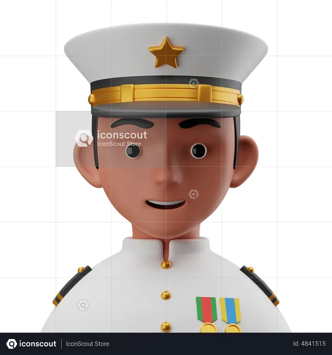 Marineoffizier  3D Icon