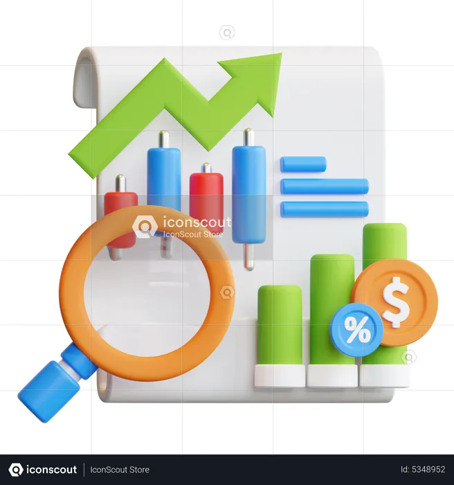 Market Analysis  3D Icon