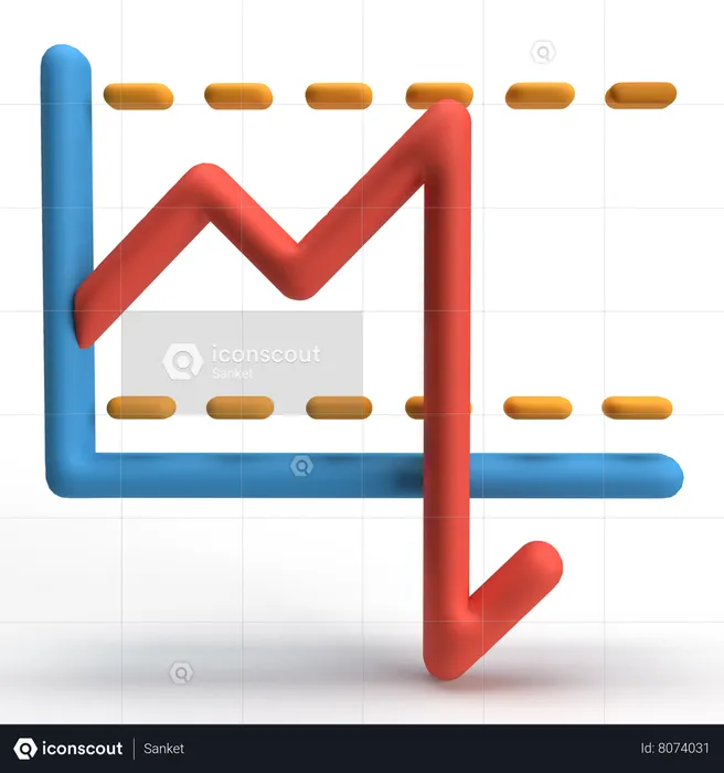 Market Crash  3D Icon