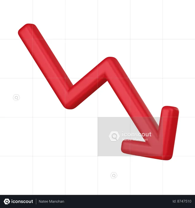 Market Loss  3D Icon
