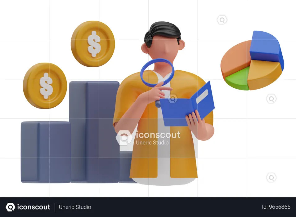 Market Research  3D Icon