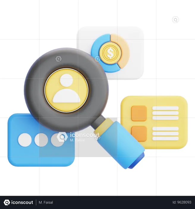 Market Research  3D Icon