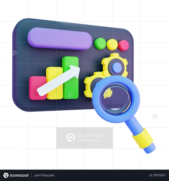 Marketing Analysis  3D Icon