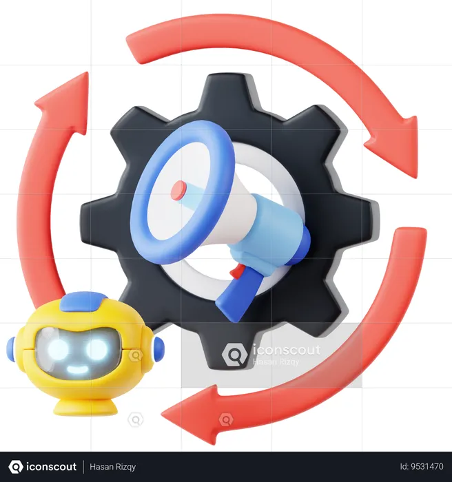 Marketing automation  3D Icon