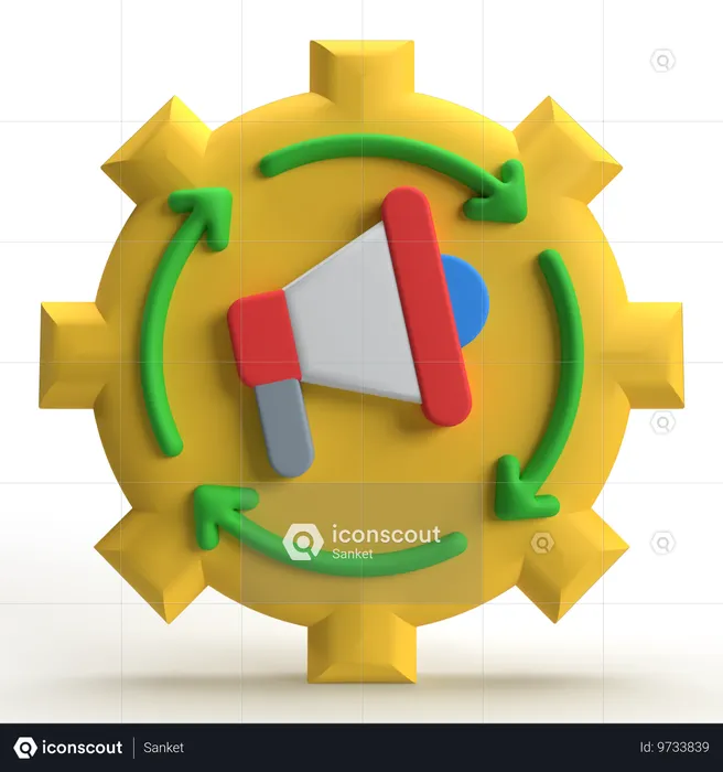 Marketing Automation  3D Icon