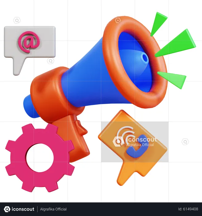 Automatisation du marketing  3D Icon