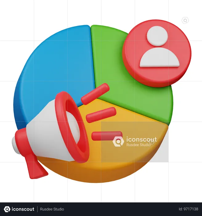 Marketing Chart  3D Icon