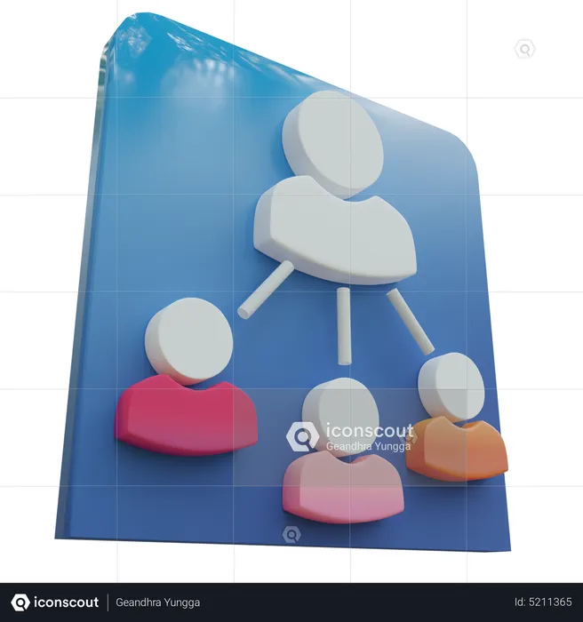 Marketing Connect People  3D Icon