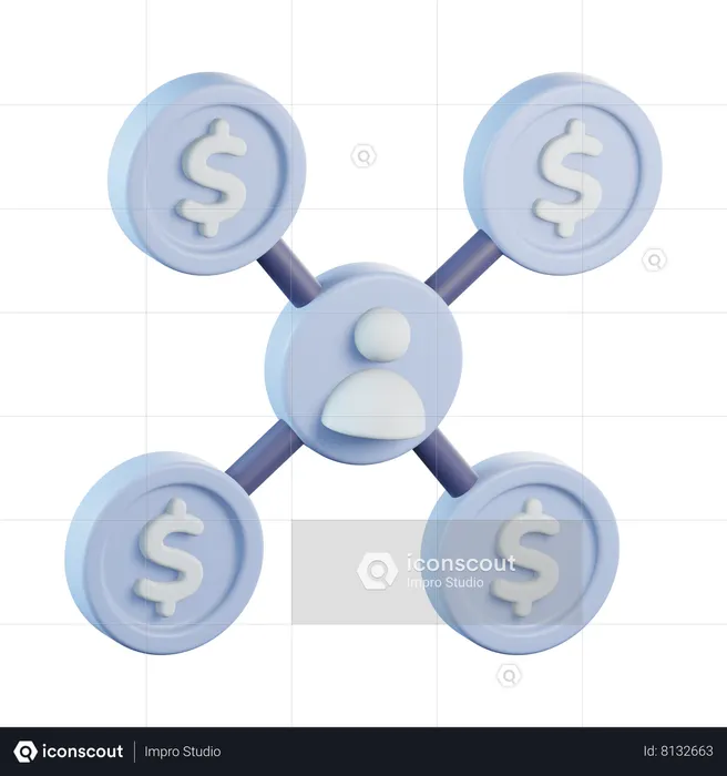 Marketing afiliado  3D Icon