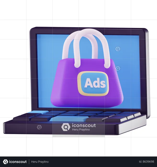 Marketing digital  3D Icon