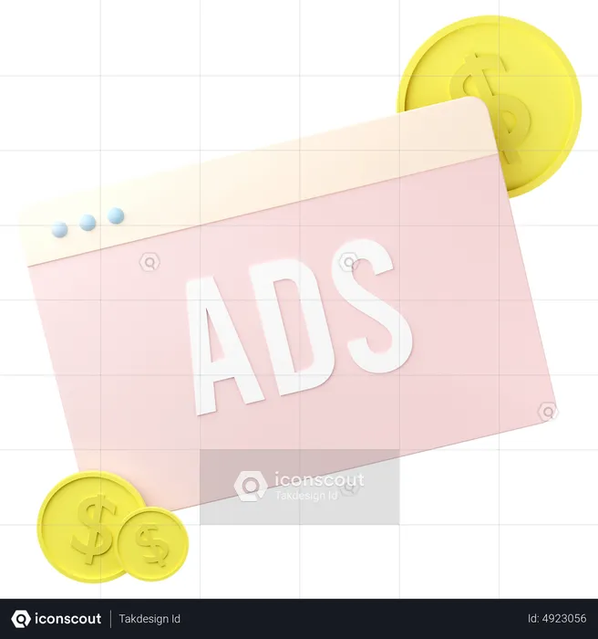 Marketing financeiro on-line  3D Icon