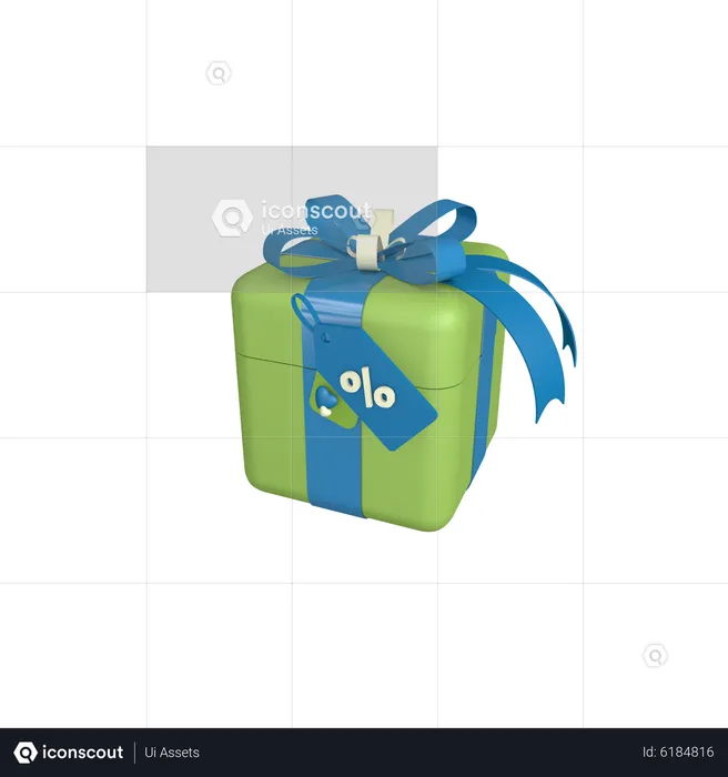 Marketing giveaway discount giftbox  3D Icon
