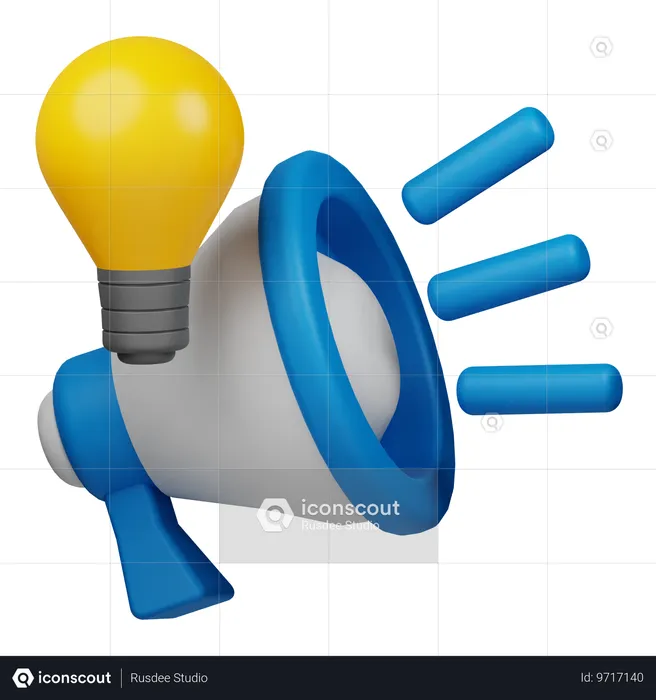 Marketing Idea  3D Icon