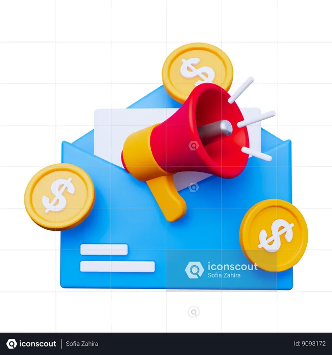 Marketing Mail  3D Icon