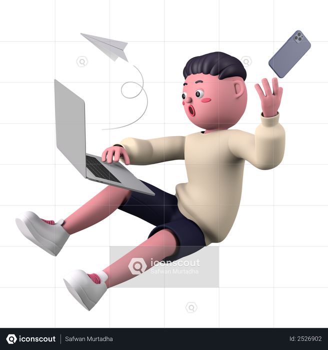 Marketing manager 3D Illustration