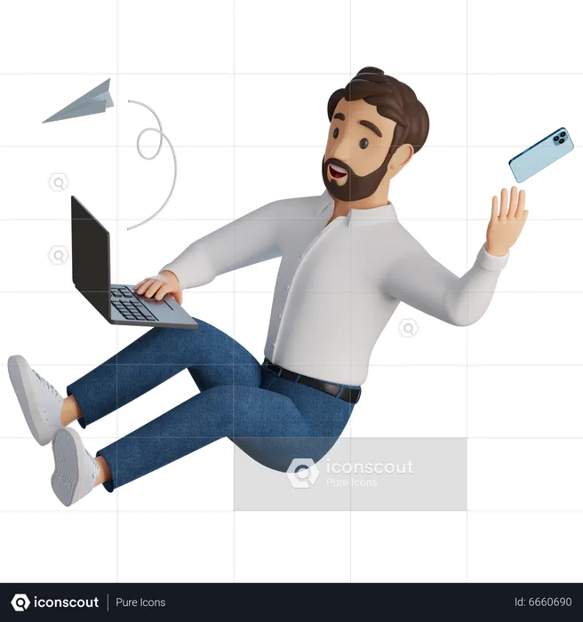 Marketing manager  3D Illustration