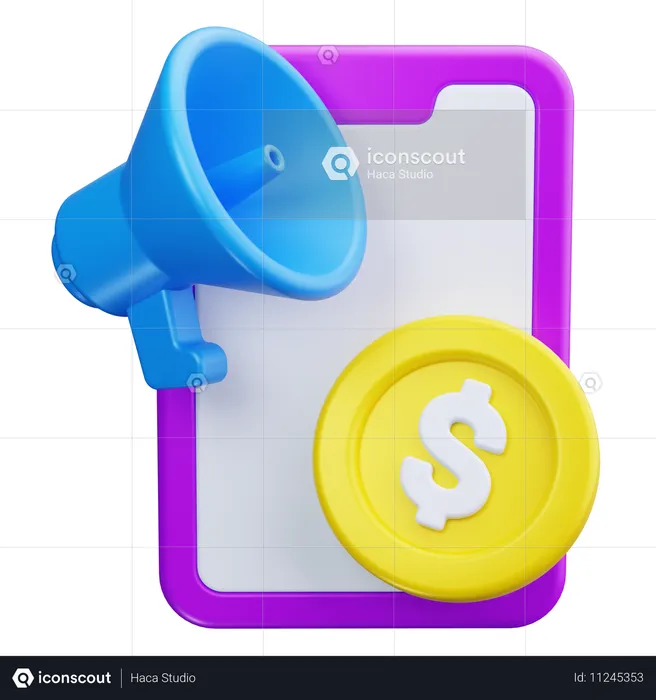 Marketing Móvel  3D Icon