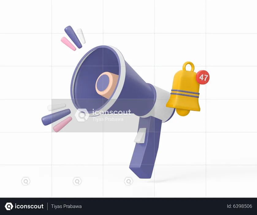 Marketing Notification  3D Icon