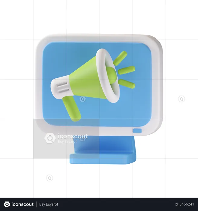 Marketing on-line  3D Icon